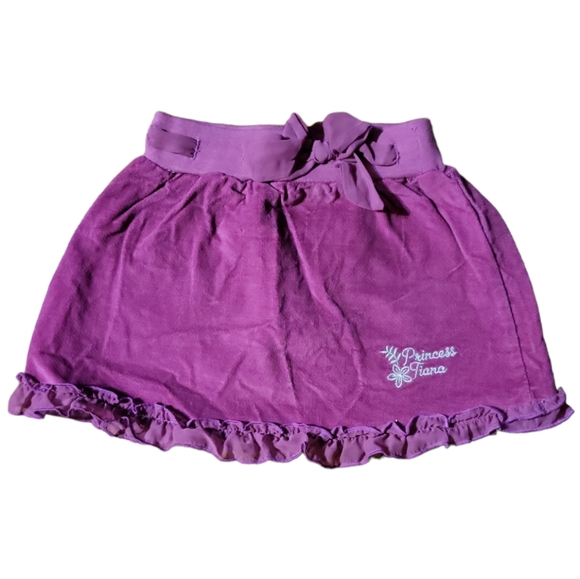 Disney Princess Frog Tiana Toddler Skirt Embroidery Ruffle Elastic Waist - Picture 1 of 5
